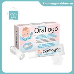 Oraflogo First Teeth Gel 15ml và Finger: Gel Bôi Dành Cho Trẻ Em Mọc Răng Sữa, Đi Kèm Đầu Ngón Tay Silicone