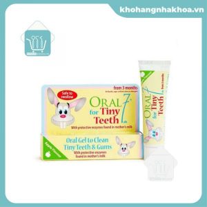 Oral7 Tiny Teeth Combo 48ml/55gm: Gel Chải Răng Cho Bé Dưới 3 Tuổi